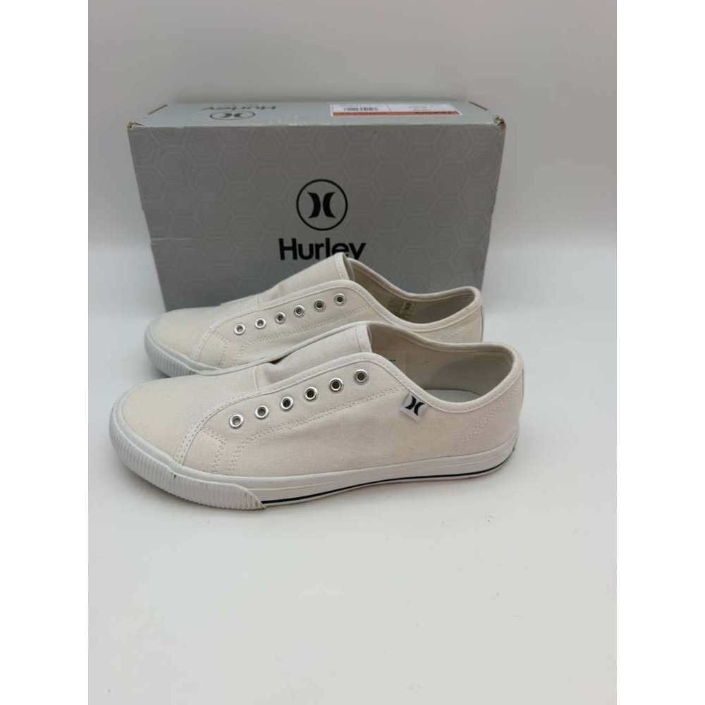 Hurley Women's Chloe Sneakers - White Canvas - Size 8.5 - Picture 6 of 7